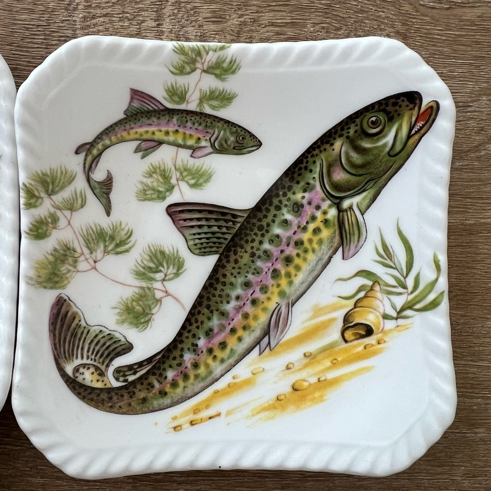Vintage Royal Adderley Fish Mini Plates– Set of 6 – Bone China – Made in England - Picture 4 of 9
